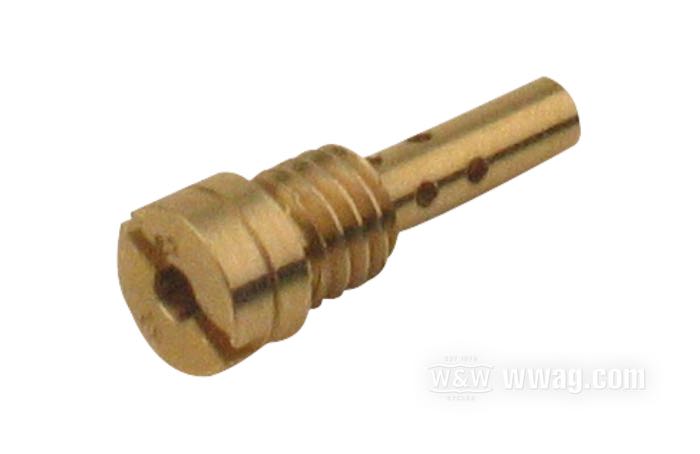Getto intermedio; per carburetori Keihin CV 1988→; atto per Sportster 1988-2006, Big Twin 1990-2006; ottone; per carburatori CV; #52; peso lordo: 10 g