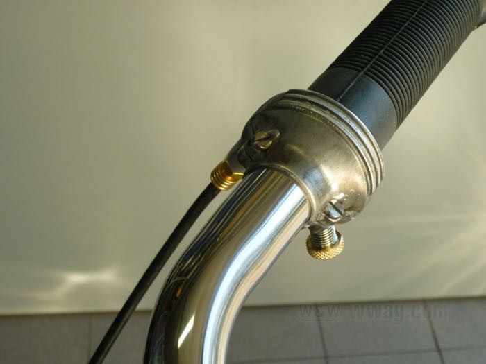Cocotte de poignée d'accélération »Deluxe« de Kustom Tech; laiton, naturel; filetage: M6; Italie; poids brut: 180 g