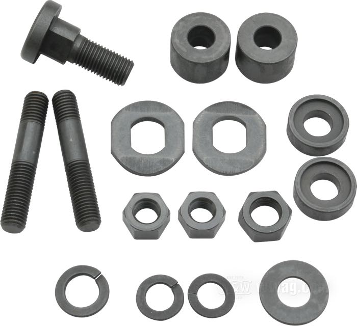 Kit di montaggio di Colony; per Monosella / Supporto sella tipo T; atto per modelli 1934-1980; acciaio, parkerizzato; rimpiazza OEM HD 52098-34, 52096-34, 7789, 52103-31 e 7752; U.S.A.; peso lordo: 180 g