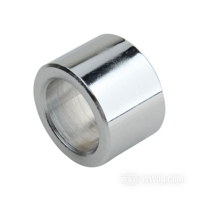 Distanziatore; per Paraolio; per mozzo Star con cuscinetti a sfere conici; acciaio, cromato; lunghezza: 17.5 mm; Ø int. x Ø est.: 17.8 x 25.4 mm; peso lordo: 40 g