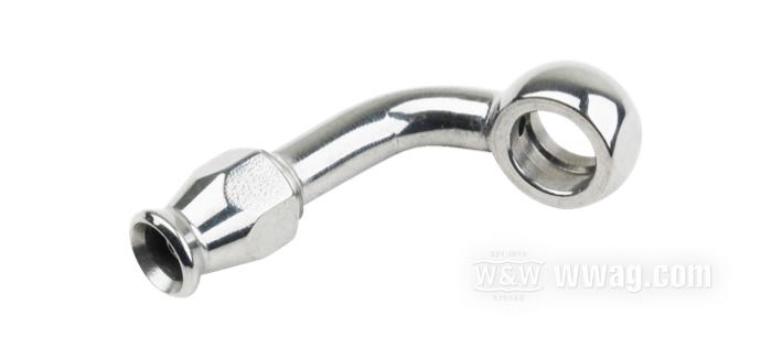 Fitting by Goodridge; for Brake line; stainless steel, banjo 70°; Ø 10 mm; gross weight: 30 g