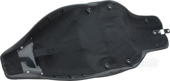 Asiento biplaza »Silhouette« de Le Pera; apropiado para Touring 1997-2001 (salvo Road King); piel sintética, negro, liso; largo x ancho: 85 x 32 cm; EE. UU.; peso bruto: 5 kg