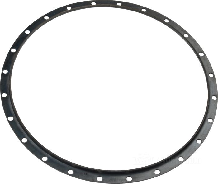 Dust ring; for Brake drum; fits W(L) 1941-1952; steel, black; replaces OEM HD 41421-35; gross weight: 120 g