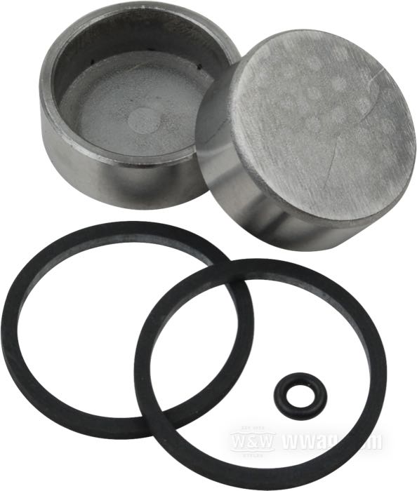 Kit de reparación; para Pinza de freno; contiene 2 pistones y retenes; acero / goma; líquido de freno preciso: DOT 4 o 5; peso bruto: 70 g