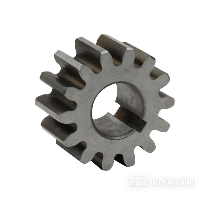 Zahnrad von S&S; für Ölpumpe; passend für Big Twin 1968→; Antrieb, Zulauf ; Stahl; ersetzt OEM HD 26328-74; USA; Bruttogewicht: 40 g