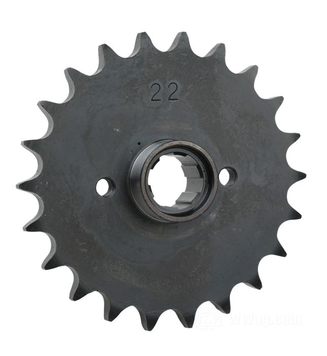 Pignon de transmission »Standard«; adaptable à XL fin 1979-début 1984; acier; nombre de dents: 22; pas des dents: 530 (5/8” x 3/8”); poids brut: 650 g