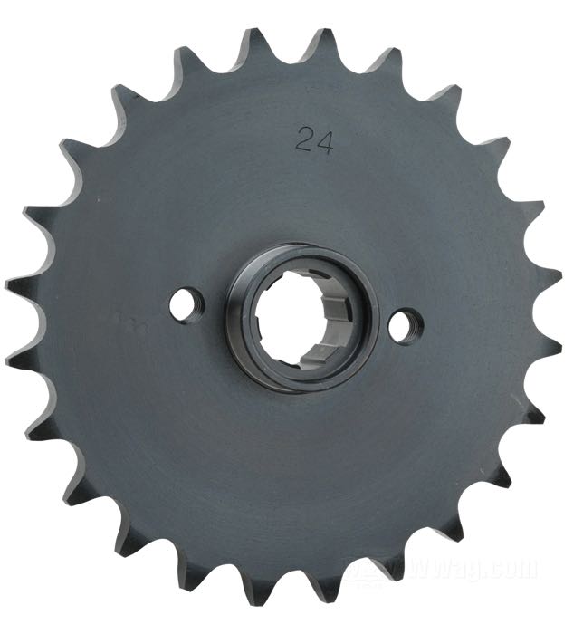 Pignon de transmission »Standard«; adaptable à XL 1954-début 1979; acier; nombre de dents: 24; pas des dents: 530 (5/8” x 3/8”); poids brut: 780 g