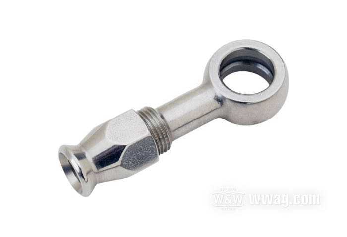 Fitting by Goodridge; for Brake line; stainless steel, banjo straight; Ø 10 mm; gross weight: 20 g