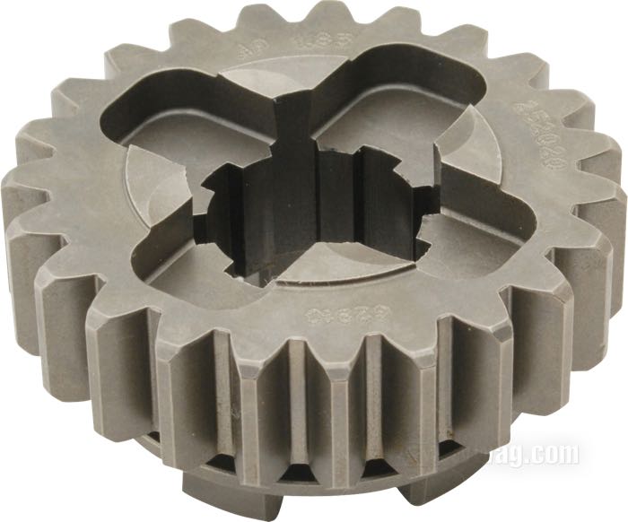 2nd gear by Andrews; for Main shaft; fits 4-speed Sportster 1956-1990; steel; number of teeth: 23; replaces OEM HD 35296-56; gross weight: 400 g