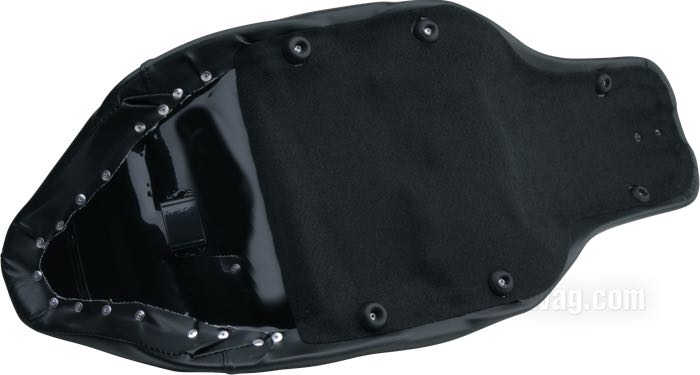 Asiento biplaza »Silhouette« de Le Pera; apropiado para Touring 2008→; piel sintética, negro, liso; largo x ancho: 78 x 32 cm; EE. UU.; peso bruto: 5.5 kg
