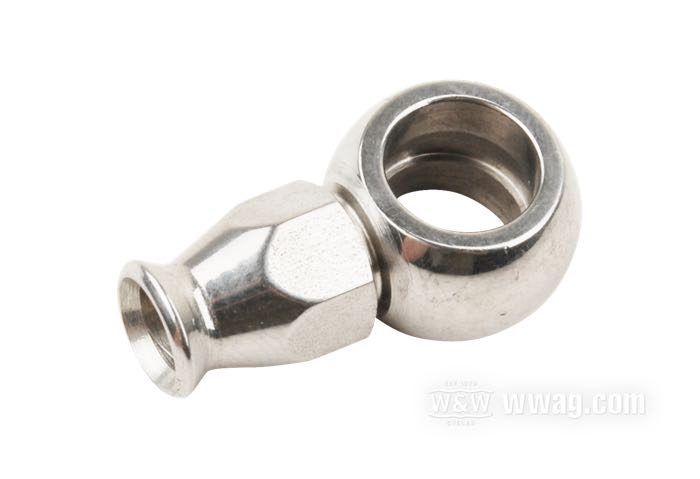 Racor de Goodridge; para Tubo de freno; acero inoxidable, Racor Banjo recto; Ø 11 mm; peso bruto: 20 g