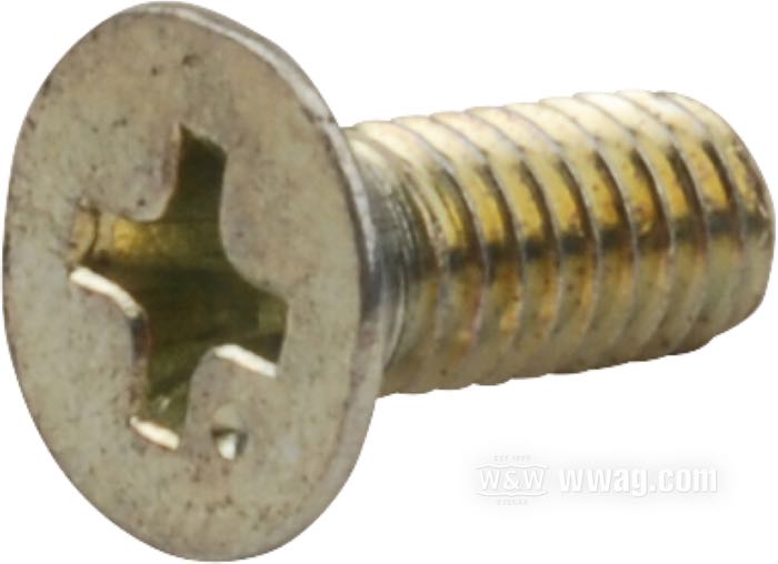 Bullone; per carburatori Mikuni HSR 42 e 45 / coperchio superiore; testa svasata Phillips; acciaio, zincato; testa svasata a croce; peso lordo: 1 g