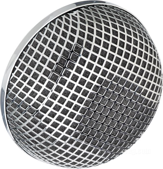 Luftfilter »Flowmaster«; für S&S Super E/G Vergaser; rund; Stahl, verchromt; Tiefe: 55 mm; Ø 142 mm; mit Dichtung und Kleinteilen; Bruttogewicht: 290 g