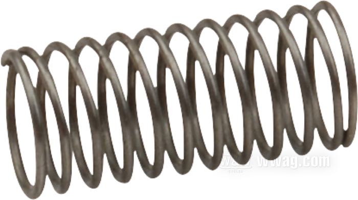 Spring; for Oil screen; fits Big Twin OHV 1952-1962; spring steel; length: 11 mm; replaces OEM HD 24992-52; gross weight: 10 g