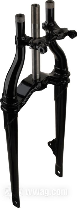 Fourche rigide »inline«; pour Fourche Springer ; adaptable à Big Twin 1941-1945; acier, noir, finition époxy; remplace OEM HD 45525-36; poids brut: 8 kg