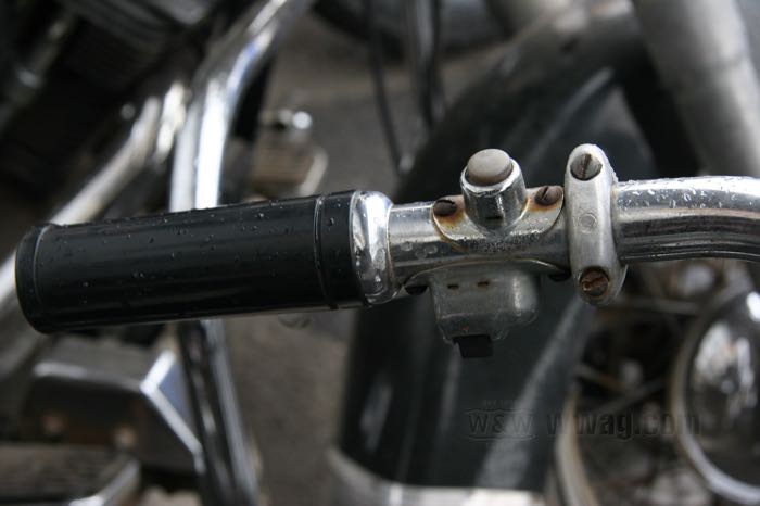 Handlebar ring »Hydra Glide« by Hammer Sycle; stainless steel, polished; width: 10 mm; Ø 35.5 mm; for handlebar Ø: 1 ”; Japan; gross weight: 40 g