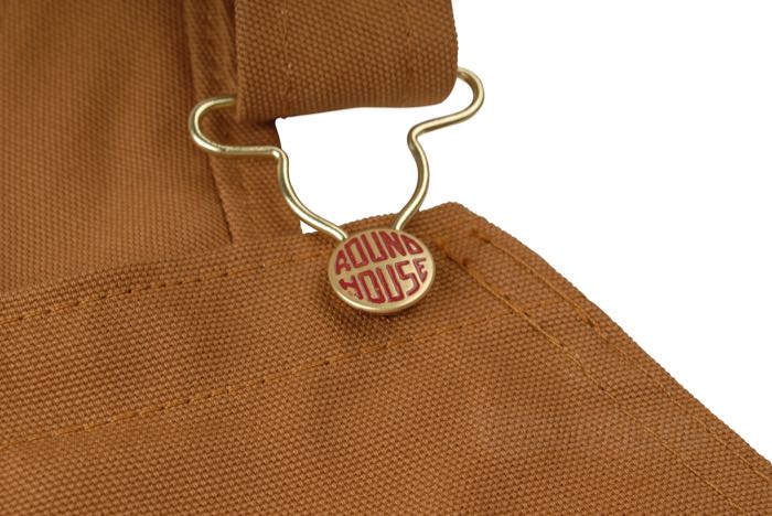 Bib overall »Heavy Duty Duck« by Round House; cotton, brown; trouser-size (US): 32/32; USA; gross weight: 1.15 kg