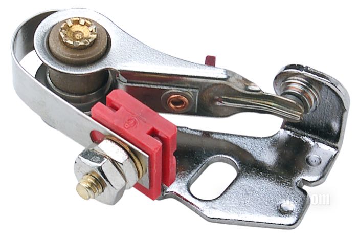 Circuit breaker points by Accel; fits XL 1971-1978, Big Twin 1970-1978; 32 oz spring; steel; replaces OEM HD 32661-70; gross weight: 30 g
