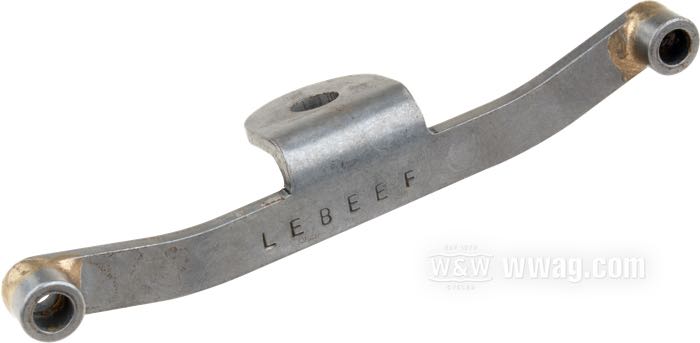 Soporte de faro de LeBeeF; para Horquilla Springer; apropiado para 1936 OHV, 1937-1948 Big Twin, 45 cui. Solo y Servi-Car 1940-1957; acero, natural; España; peso bruto: 130 g