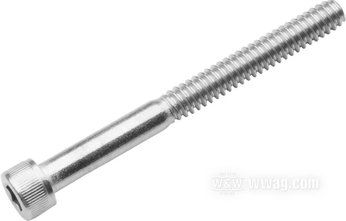 Vis; acier inox, naturel; BTR; filetage: #10-24; longueur: 2 ” (51 mm); clé: 5/32 ”; poids brut: 10 g