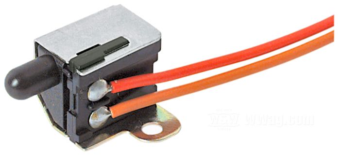 Commutateur feu stop; pour Commandes de guidon; adaptable à modèles 1982-1995; laiton / plastique / cuivre / acier; 12 V; remplace OEM HD 71590-92; poids brut: 30 g