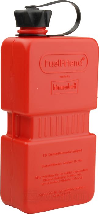 Bidón de hünersdorff; polietileno, rojo; A x A x F: 125 x 235 x 65 mm; volumen: 1.5 l; homologado UN; Alemania; peso bruto: 320 g