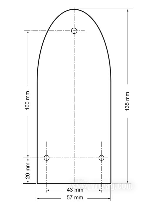 Rücklicht »Lucas Typ Mini«; Acrylglas / Aluminium, mit polierter Alu-Halterung; L x B x H: 144 x 115 x 70 mm; Glühlampen-Typ: P21/5W; 12 V; Sockel: BAY15d; mit 12 V Glühlampe; mit Bremslicht; mit Kennzeichenbeleuchtung; mit Kennzeichenhalter; Montagefläche: gewölbt; mit Montage-Dichtung; E11 geprüft; Bruttogewicht: 440 g