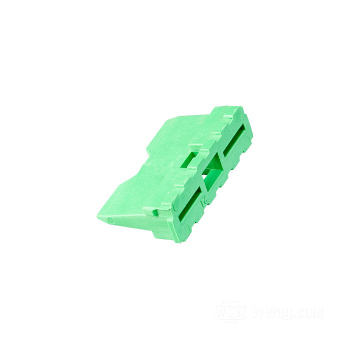 Pin lock »DT« by Deutsch; for Terminal pin; 12-way; polyamide; for wires: ~ 0.5 - 2.5 mm² (AWG 20-14); replaces OEM HD 72149-94; USA; gross weight: 20 g