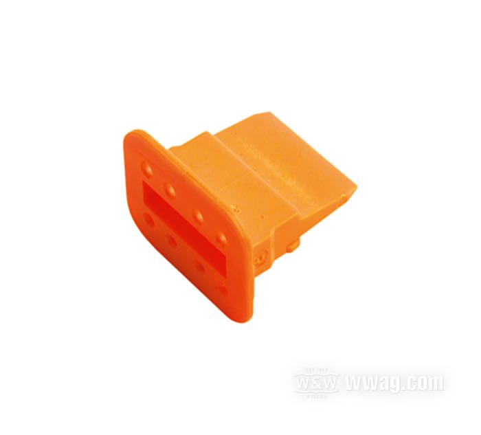 Bloccaggio boccola »DT« di Deutsch; per Boccola; 8 vie; poliammide; per fili di: ~ 0.5 - 2.5 mm² (AWG 20-14); rimpiazza OEM HD 72158-94; U.S.A.; peso lordo: 10 g