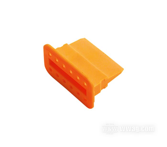 Steckhülsensicherung »DT« von Deutsch; für Steckhülse; 12-polig; Polyamid; für Kabel: ~ 0.5 - 2.5 mm² (AWG 20-14); ersetzt OEM HD 72159-94; USA; Bruttogewicht: 10 g