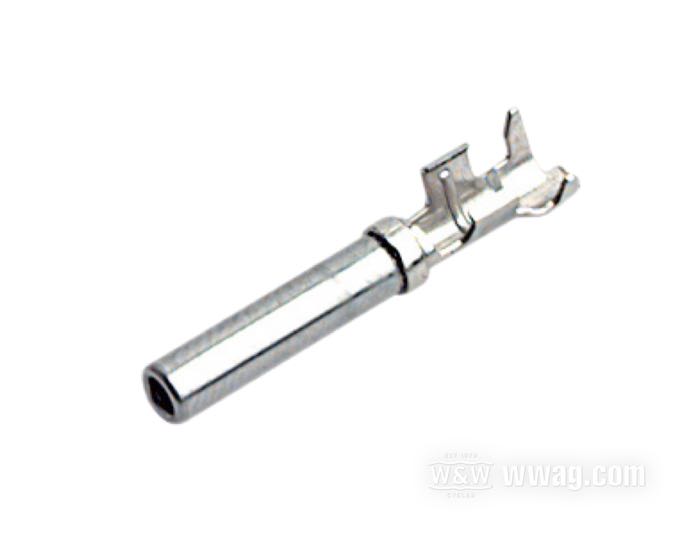 Cosse femelle »DT« de Deutsch; cuivre, nickelé; pour fils de: ~ 0.5 - 2.5 mm² (AWG 20-14); remplace OEM HD 72191-94; poids brut: 1 g