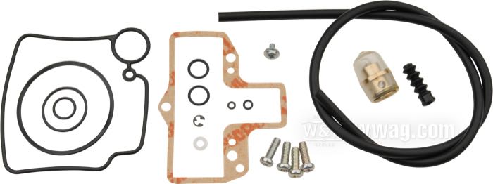 Kit di riparazione; per carburatori Mikuni HSR 42 e 45; completo; acciaio / acciaio per molle / carta / gomma; peso lordo: 20 g