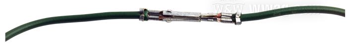 Cosse mâle; pour faisceaux OEM; adaptable à modèles 1971-1993; laiton, zingué; remplace OEM HD 72039-71A; Chine; poids brut: 1 g