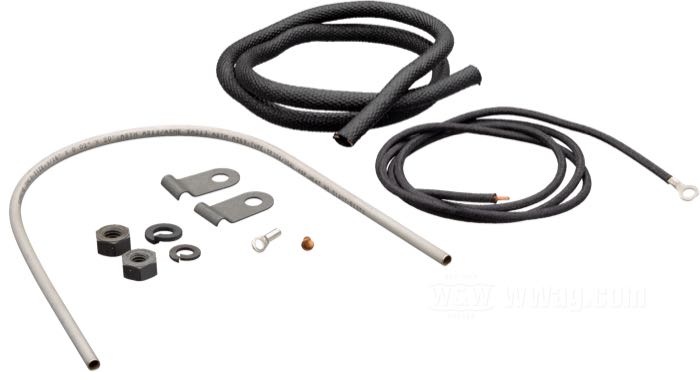 Mazo de cables; para Luz de guardabarros; apropiado para modelos 1935-1952 con horquillas Springer; cobre / acero / algodón; reemplaza OEM HD 9985, 7748, 7740, 7035, 7688 y 70287-39; peso bruto: 110 g
