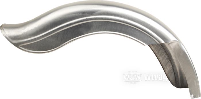 Parafango posteriore »50s Fat Bob«; atto per Sportster e modelli 750cc; catena a destra; acciaio, naturale; peso lordo: 2.6 kg