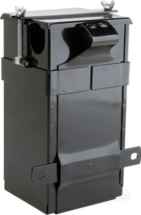Batteriegehäuse; passend für 45”/750cc Solo Modelle 1929-1952, Singles 1930-1934; Stahl, schwarz, kunststoffbeschichtet; Innenmaße (BxHxT): 116.2 x 228.5 x 102.6 mm; ersetzt OEM HD 4409-29 und 66202-29; Bruttogewicht: 2.63 kg