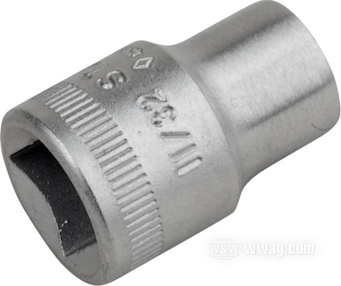 Vaso »largo estándar« de Stahlwille; AS-Drive; en pulgadas (SAE); unión: 3/8”; 12 aristas; tamaño pulgadas: 11/32”; Alemania; peso bruto: 19 g