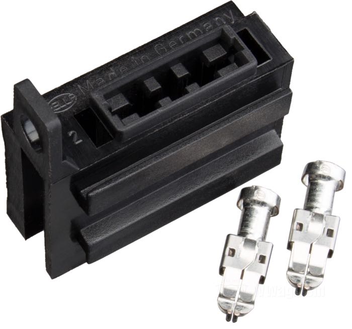 Scatola per boccole di Hella; per Fusibile lamellare; plastica, nero; con 2 prese da crimpare; peso lordo: 10 g