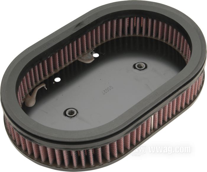 Elément filtrant de K&N; adaptable à Evo Sportster 2004-2020; filtre à air Screamin’ Eagle; caoutchouc / coton / acier; remplace OEM HD 29044-04B; poids brut: 660 g