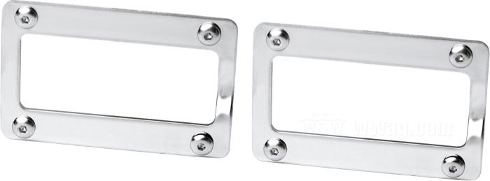 Protettori; atto per Big Twin 1936-1972; acciaio inox, lucidato; con piastrine in acciaio inox con viti a brugola a testa tonda; peso lordo: 40 g