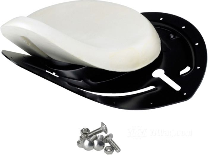 DIY-Sitzkit »Slimline« von Biltwell Inc.; Stahlblech / Polyurethan, schwarz; Länge x Breite: 330 x 250 mm; mit Grundplatte und Polsterung; Bruttogewicht: 1.45 kg
