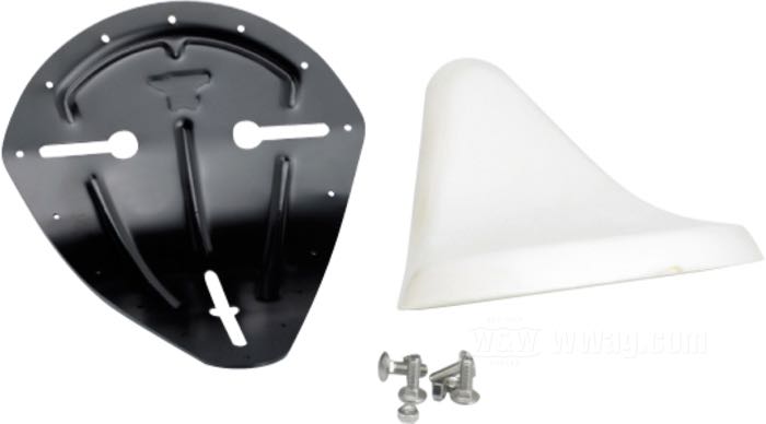 DIY-Sitzkit »Slimline« von Biltwell Inc.; Stahlblech / Polyurethan, schwarz; Länge x Breite: 330 x 250 mm; mit Grundplatte und Polsterung; Bruttogewicht: 1.45 kg