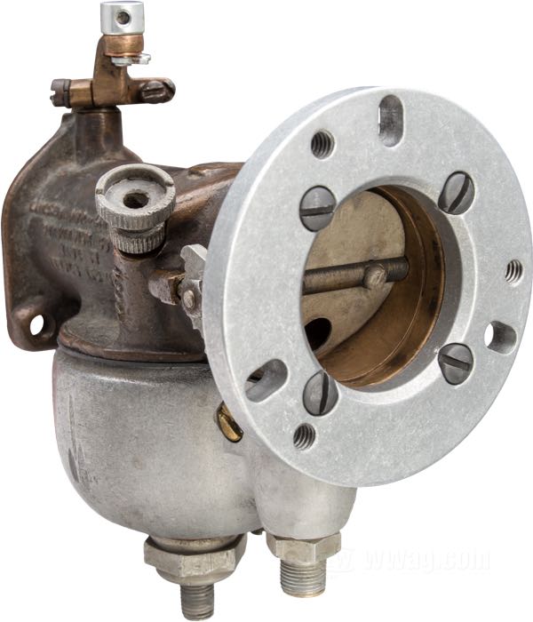 Adaptateur de Bates; alu billet, satiné; pour carbus Linkert M & Schebler DLX; épaisseur: 8 mm; Allemagne; poids brut: 74 g