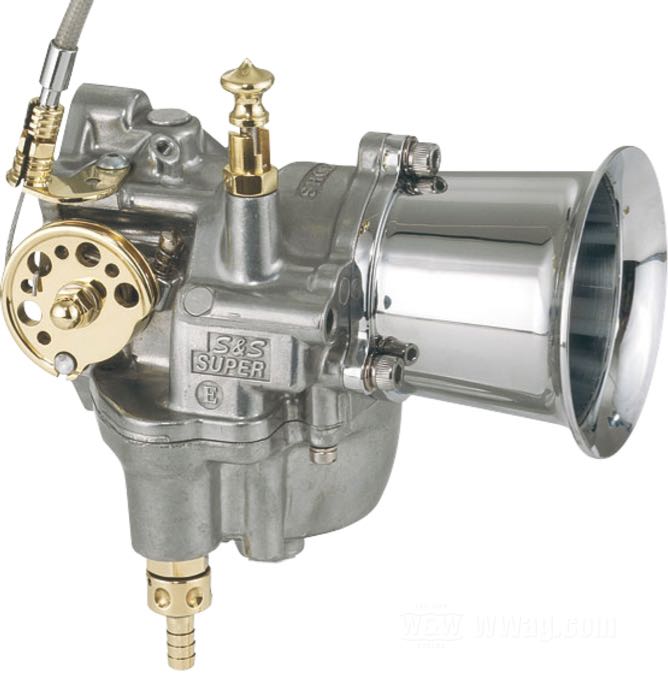 Rocchetto di azionamento di Kustom Tech; per carburatori S&S Super E e G; per un cavo gas solo; ottone, lucidato; Italia; peso lordo: 78 g