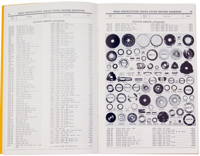 Catalogue de pièces détachées »4-Digit«; adaptable à modèles 1928-1932; papier; largeur x hauteur: 15 x 22.5 cm; noir et blanc; 103 pages; anglais; poids brut: 190 g