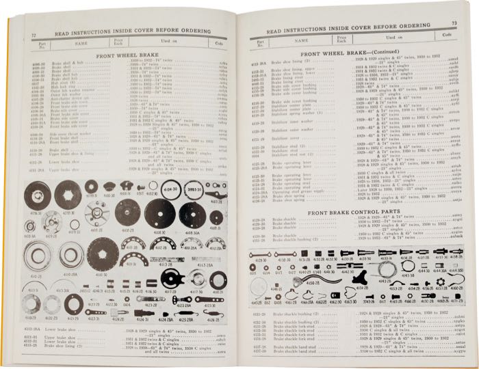 Catalogue de pièces détachées »4-Digit«; adaptable à modèles 1928-1932; papier; largeur x hauteur: 15 x 22.5 cm; noir et blanc; 103 pages; anglais; poids brut: 190 g