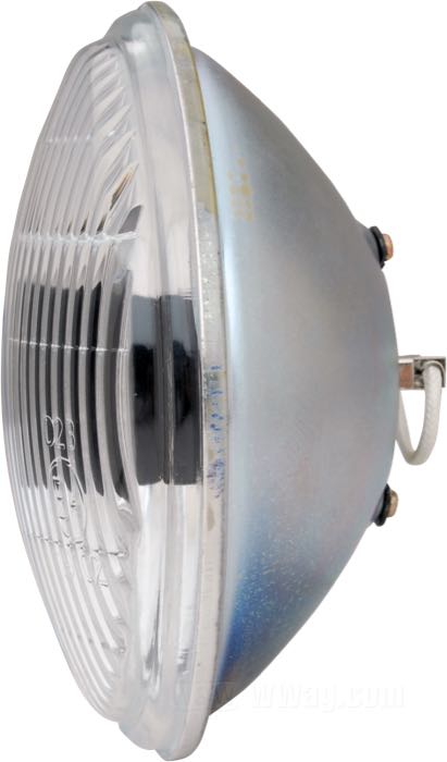 Spotlight insert; fog light; steel / glass, fluted / thick; Ø 4-1/2”; bulb type: H3; 12 V; 55 W; socket: PK22s; with 12 V bulb; replaces OEM HD 68674-69; E12 approved; gross weight: 310 g
