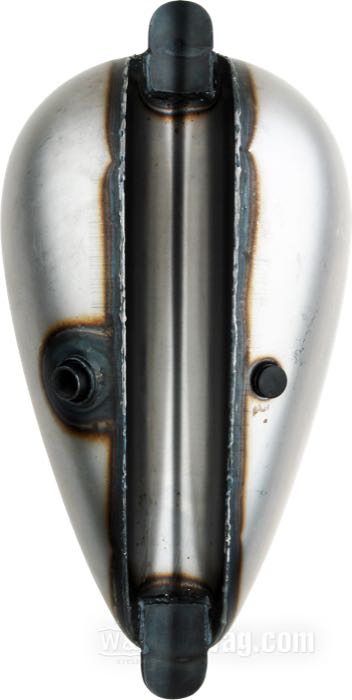 Depósito de gasolina »Teardrop«; acero; volumen: 8.3 l; tapón necesario: cierre de bayoneta 1955-1982; tapón necesario: 1 x ventilado; grifo de gasolina necesario: 3/8” NPT y 1/4” NPT; peso bruto: 3.68 kg