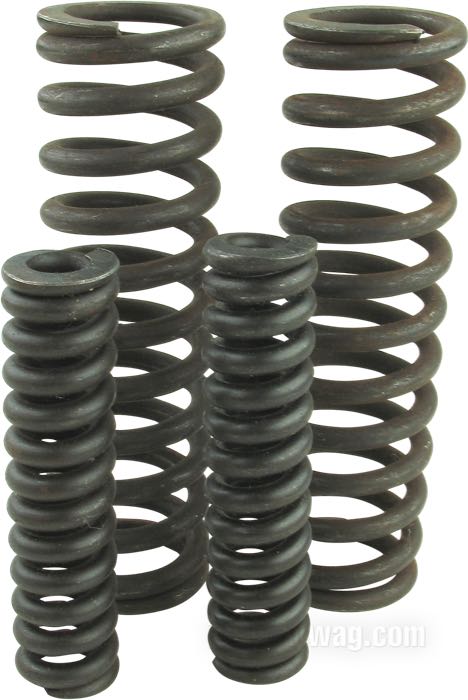 Juego de resortes de horquilla; apropiado para modelos 1922-1929; exteriores; acero para resortes, parkerizado; reemplaza OEM HD 2619-22 y 2621-22; peso bruto: 1.05 kg