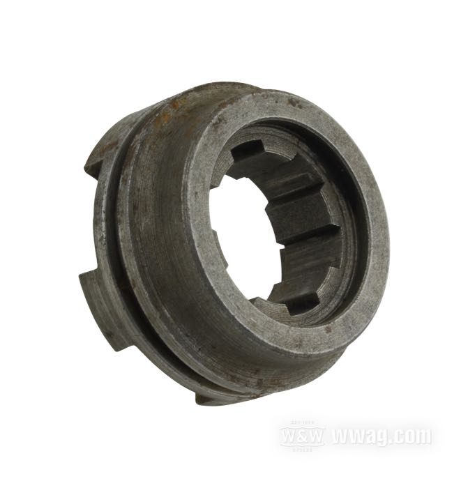 Innesto cambio; per Ingranaggio 1a marcia / Albero primario; atto per 750cc 1941-1952; acciaio; rimpiazza OEM HD 35441-41; peso lordo: 170 g
